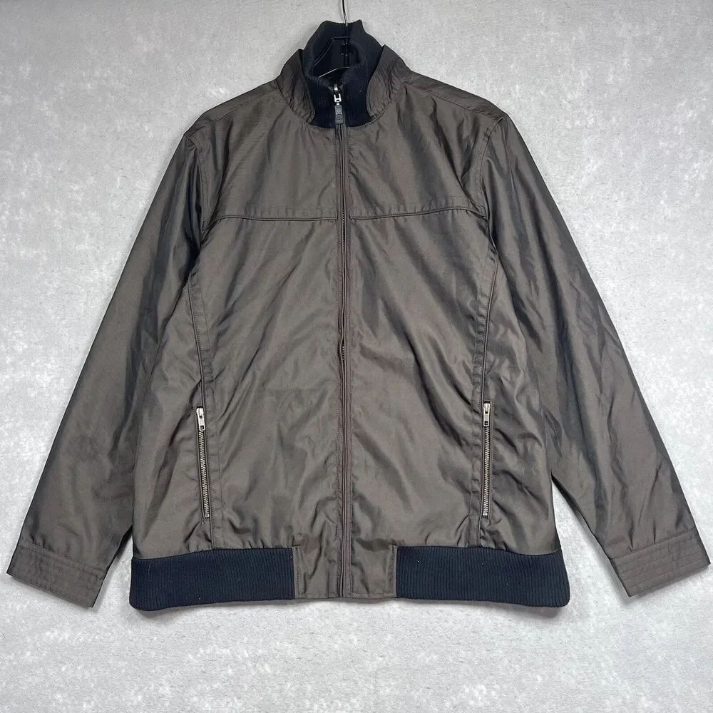 Wellensteyn Jacket Men Large Metallic Shiny Slim Weatherproof Bomber RARE SAMPLE